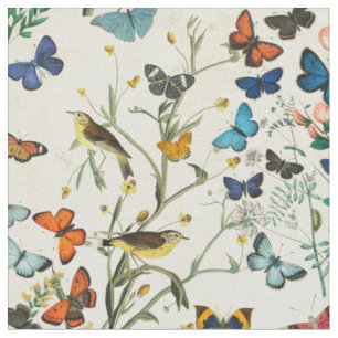 chemicaliën Butterflies Ivory Stof