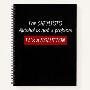 Chemicaliënchemicaliën in alcohol notitieboek