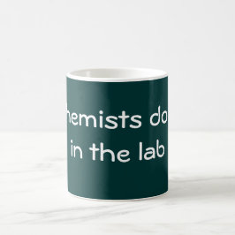 Chemici doen het in het lab koffiemok