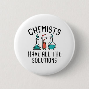 Chemici hebben alle oplossingen ronde button 5,7 cm