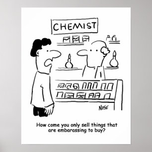 Chemicus verkoopt alleen maar verlegenheidsproduct poster