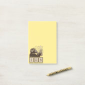 Chemie aap ontdekte plezier post-it® notes (Op bureau)