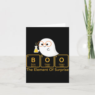 Chemie Boo Het Element Van Verrassing Schattige Ch Kaart