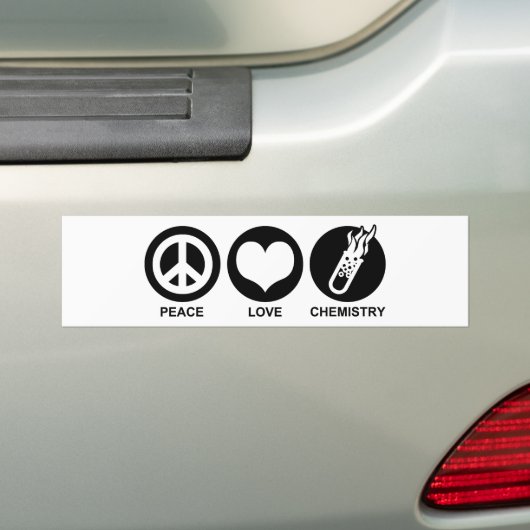 Chemie Bumpersticker (Op auto)