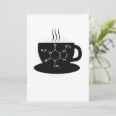 Chemie Caffeine Molecule Kaart (Staand voorkant)