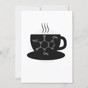 Chemie Caffeine Molecule Kaart