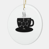 Chemie Caffeine Molecule Keramisch Ornament (Links)