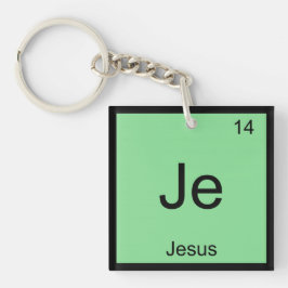 Chemie Element Jezus Periodiek Systeem Sleutelhanger