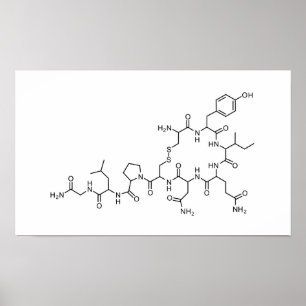 chemie-element liefde voor oxytocine chemische for poster