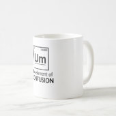 Chemie grappig Element Verwarring Koffiemok (Voorkant rechts)