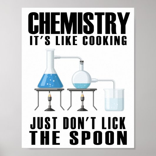 Chemie Het is als koken Poster (Voorkant)