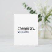Chemie... ik vind dit leuk briefkaart (Staand voorkant)