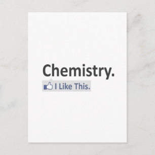 Chemie... ik vind dit leuk briefkaart