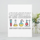 Chemie is als koken aankondiging (Staand voorkant)