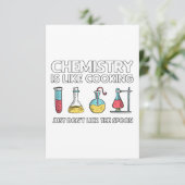 Chemie is als koken kaart (Staand voorkant)