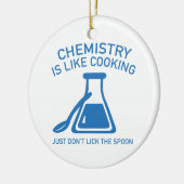 Chemie is als koken keramisch ornament (Links)