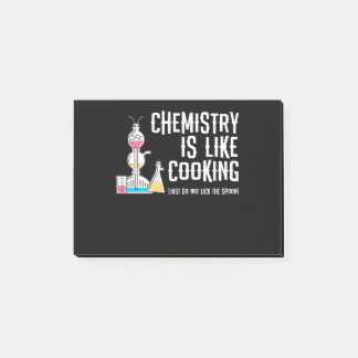 Chemie is als koken, lik gewoon de lepel post-it® notes