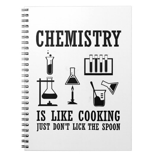 chemie is als koken notitieboek (Voorkant)