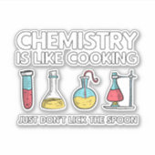 Chemie is als koken sticker (Voorkant)