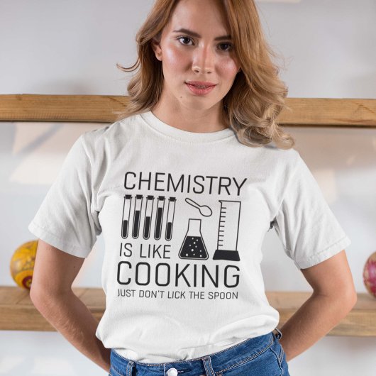 Chemie is als koken t-shirt