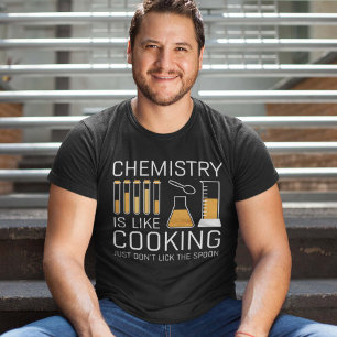 Chemie is als koken t-shirt