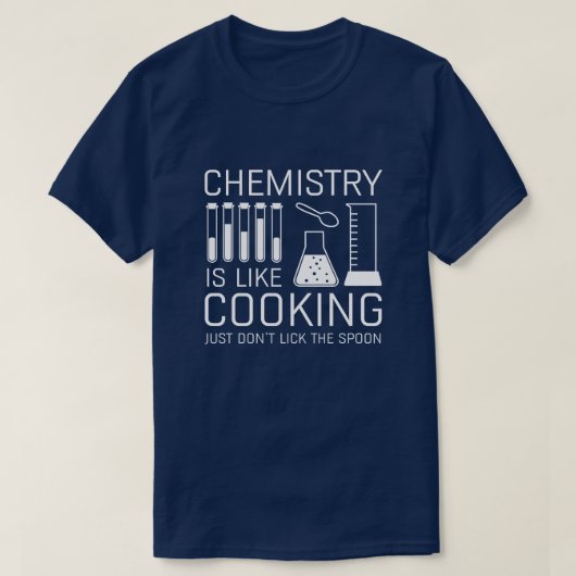 Chemie is als koken t-shirt (Design voorkant)