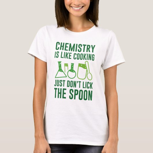Chemie is als koken t-shirt (Voorkant)