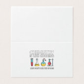 Chemie is als koken visitekaartjes (Buitenkant ongevouwen)