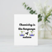 Chemie is de taal van de natuur briefkaart (Staand voorkant)