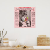 "Chemie & krullen" Poster (Keuken)