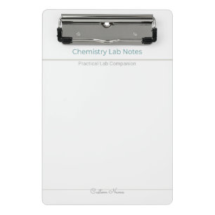 Chemie Labnotities – Aangepaste Naam Mini Klembord