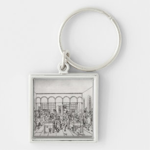 Chemie laboratorium van Baron Justus von Liebig Sleutelhanger