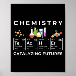 Chemie Leraar Katalysator Educator Periodiek Tabel Poster