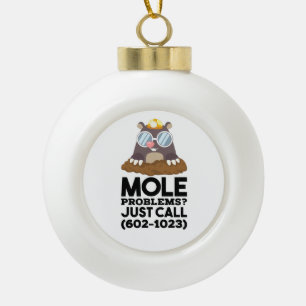 Chemie - Mole problemen Keramische Bal Ornament