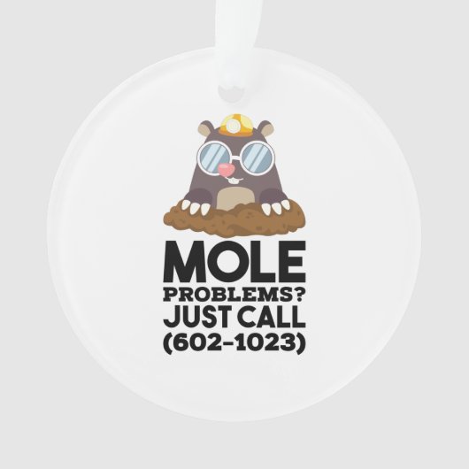 Chemie - Mole problemen Ornament (voorkant)