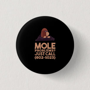 Chemie - Mole problemen Ronde Button 3,2 Cm