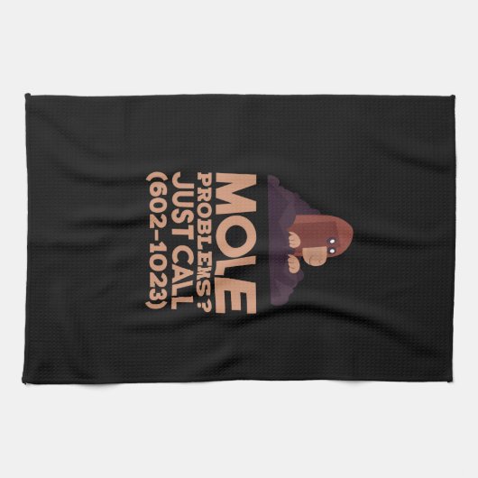 Chemie - Mole problemen Theedoek (Horizontaal)