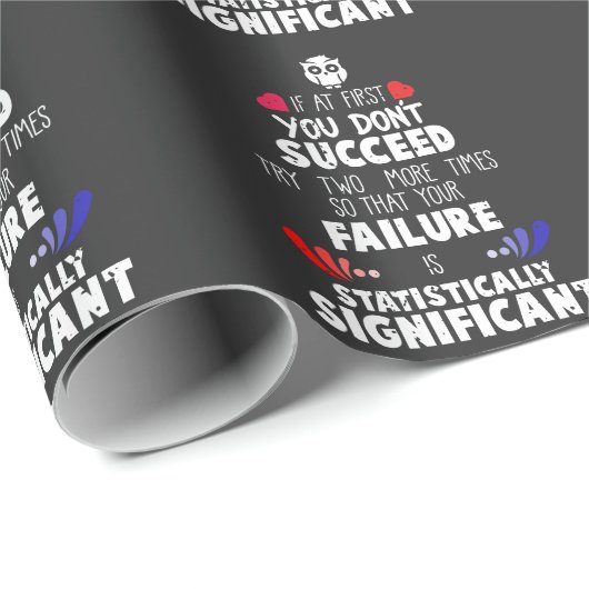 Chemie Nerd Science Mislukking en Succes Cadeaupapier (Rol Hoek)