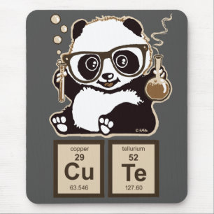 Chemie panda ontdekte schattig muismat