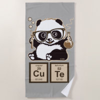 Chemie panda ontdekte schattig