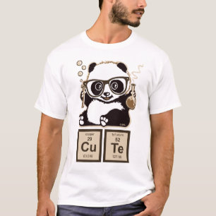 Chemie panda ontdekte schattig t-shirt
