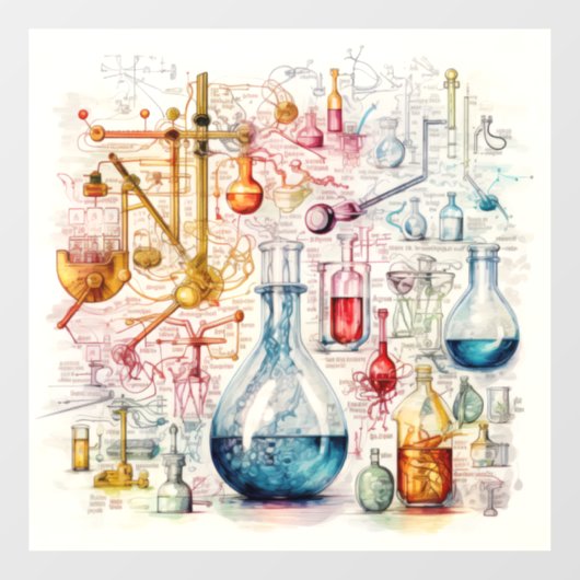 Chemie Papier Venster Cling Raamsticker (Vel)