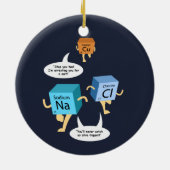 Chemie Periodic Table Elements Funny Science Keramisch Ornament (Achterkant)