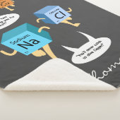 Chemie Periodiek Tabel Elementen Custom Science Sherpa Deken (3/4)