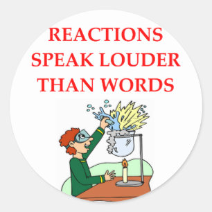 chemie ronde sticker