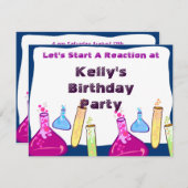 Chemie set partij kaart (Voorkant / Achterkant)