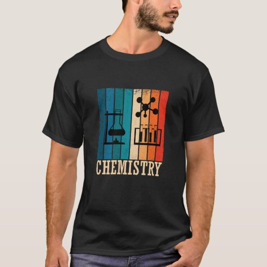 Chemie  sunset retro chemicus t-shirt (Voorkant)