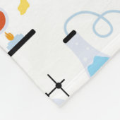 Chemie Test Tubes Lab School Onderwerp Fleece Deken (Hoek)