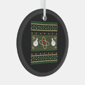Chemie Ugly Kerstscience Engineer Gift Glas Ornament (Voorkant Rechts)