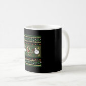 Chemie Ugly Kerstscience Engineer Gift Koffiemok (Voorkant rechts)